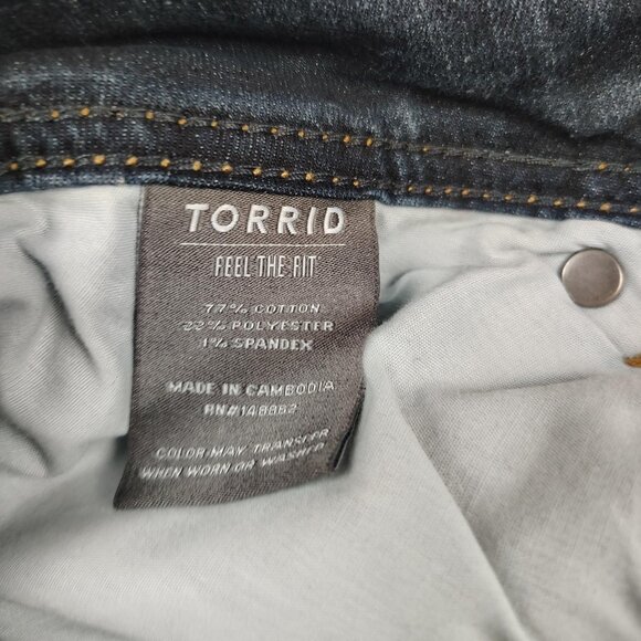 Torrid Luxe Slim Boot  Jeans Womens 18 S Super Stretch Bootcut - Picture 3 of 10